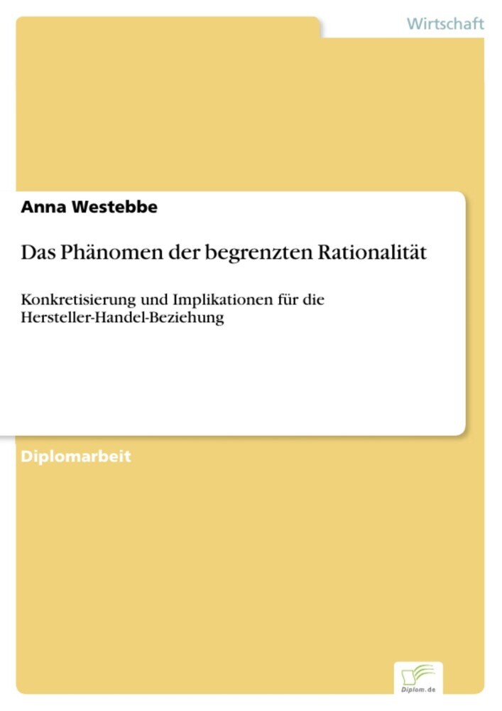 Das Phänomen der begrenzten Rationalität main product photo