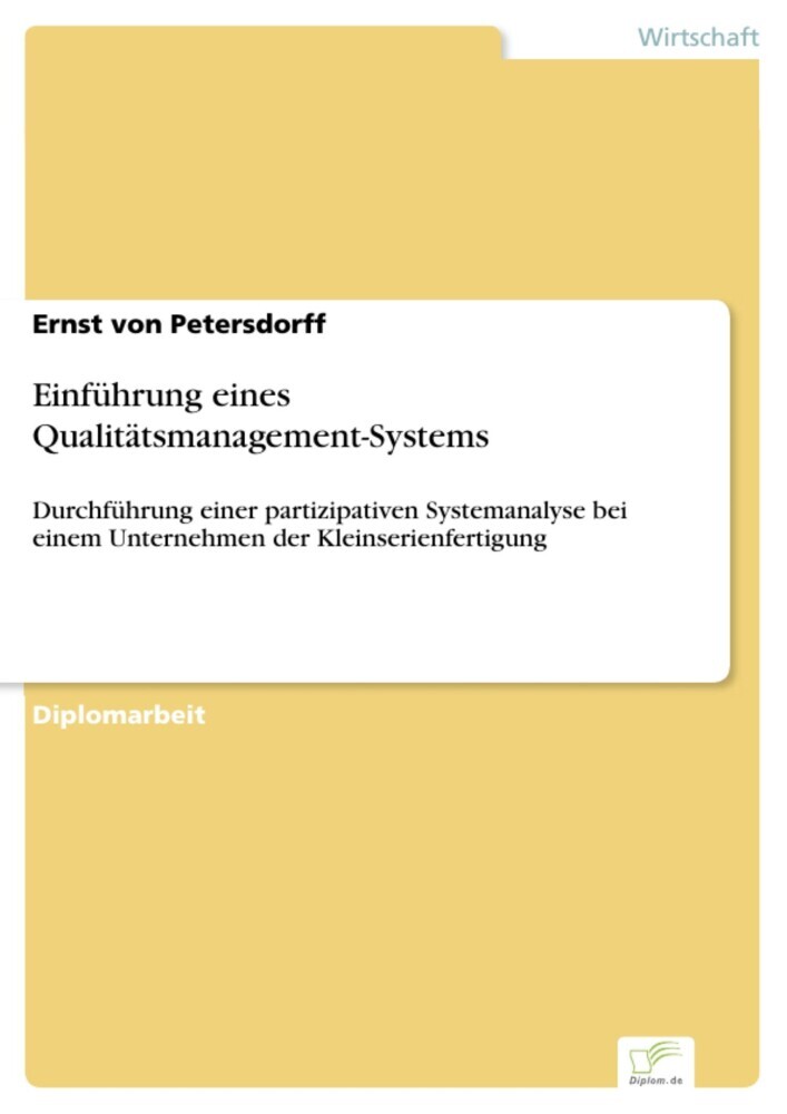 Einführung eines Qualitätsmanagement-Systems main product photo