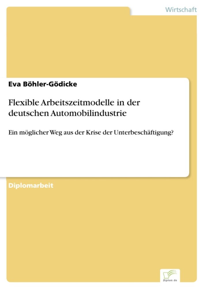 Flexible Arbeitszeitmodelle in der deutschen Automobilindustrie main product photo