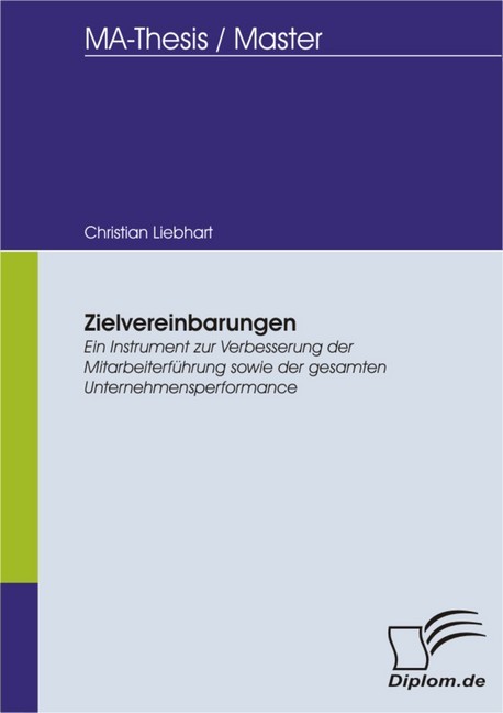 Zielvereinbarungen - Ein Instrument zur Verbesserung der Mitarbeiterführung sowie der gesamten Unternehmensperformance main product photo