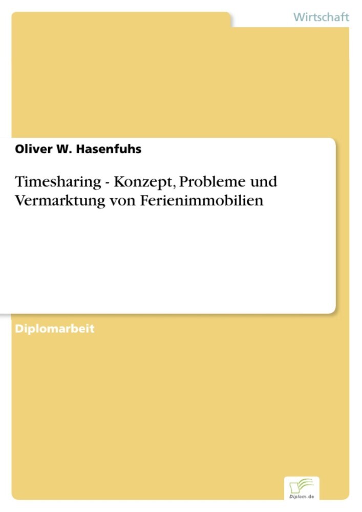Timesharing - Konzept, Probleme und Vermarktung von Ferienimmobilien main product photo