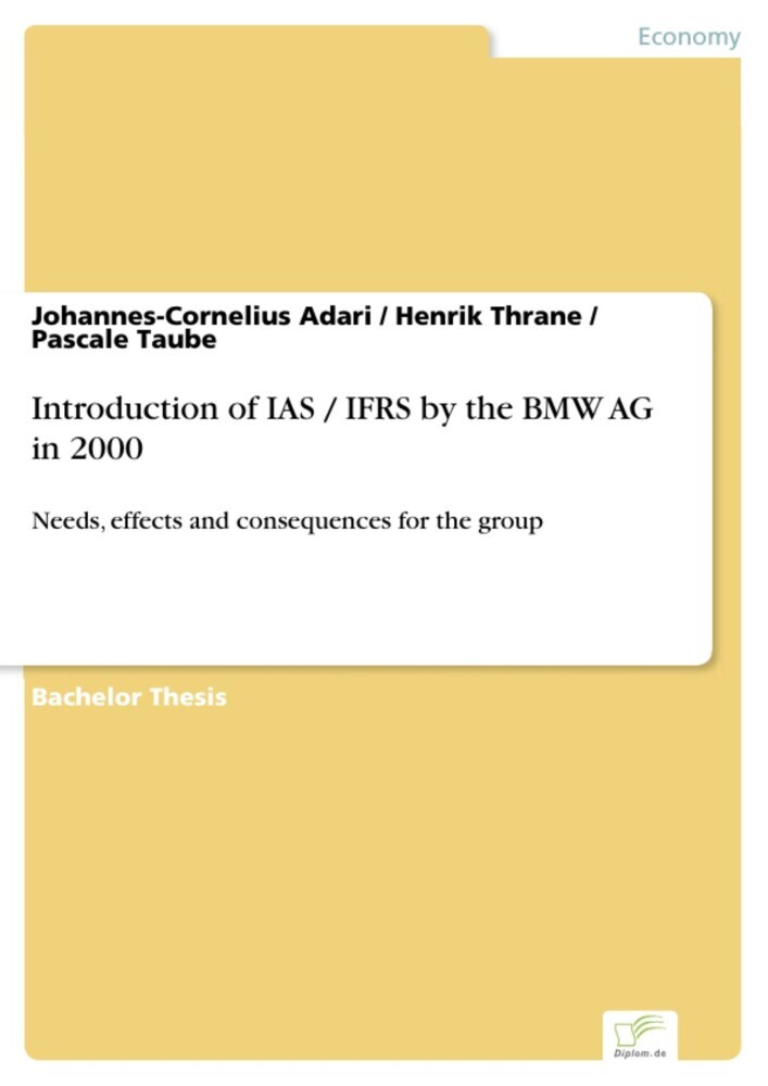 Introduction of IAS / IFRS by the BMW AG in 2000 main product photo