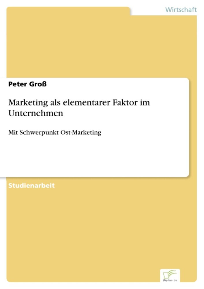 Marketing als elementarer Faktor im Unternehmen main product photo