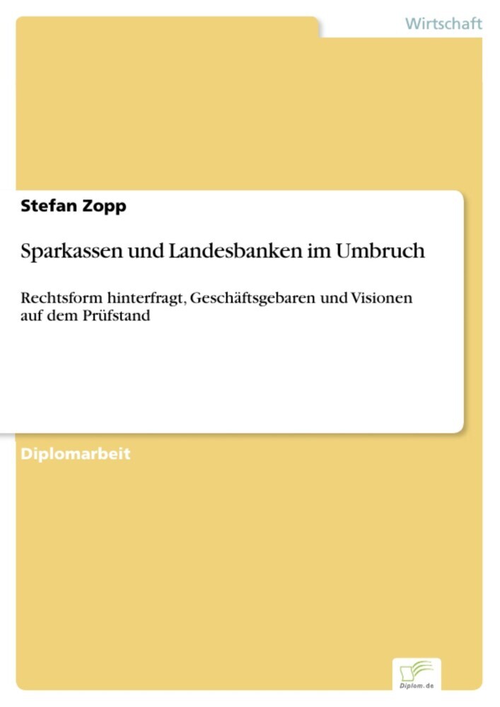 Sparkassen und Landesbanken im Umbruch main product photo
