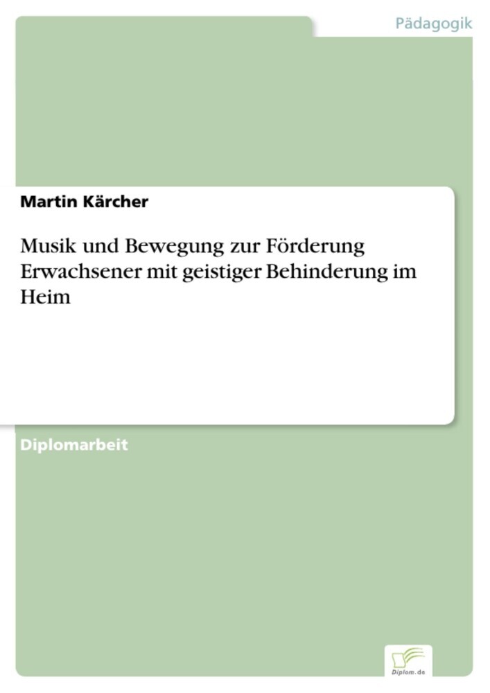 Musik und Bewegung zur Förderung Erwachsener mit geistiger Behinderung im Heim main product photo