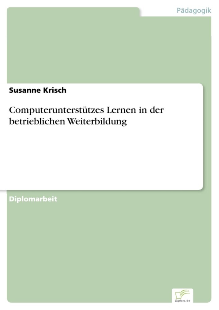 Computerunterstützes Lernen in der betrieblichen Weiterbildung main product photo