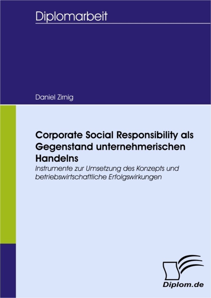 Corporate Social Responsibility als Gegenstand unternehmerischen Handelns main product photo
