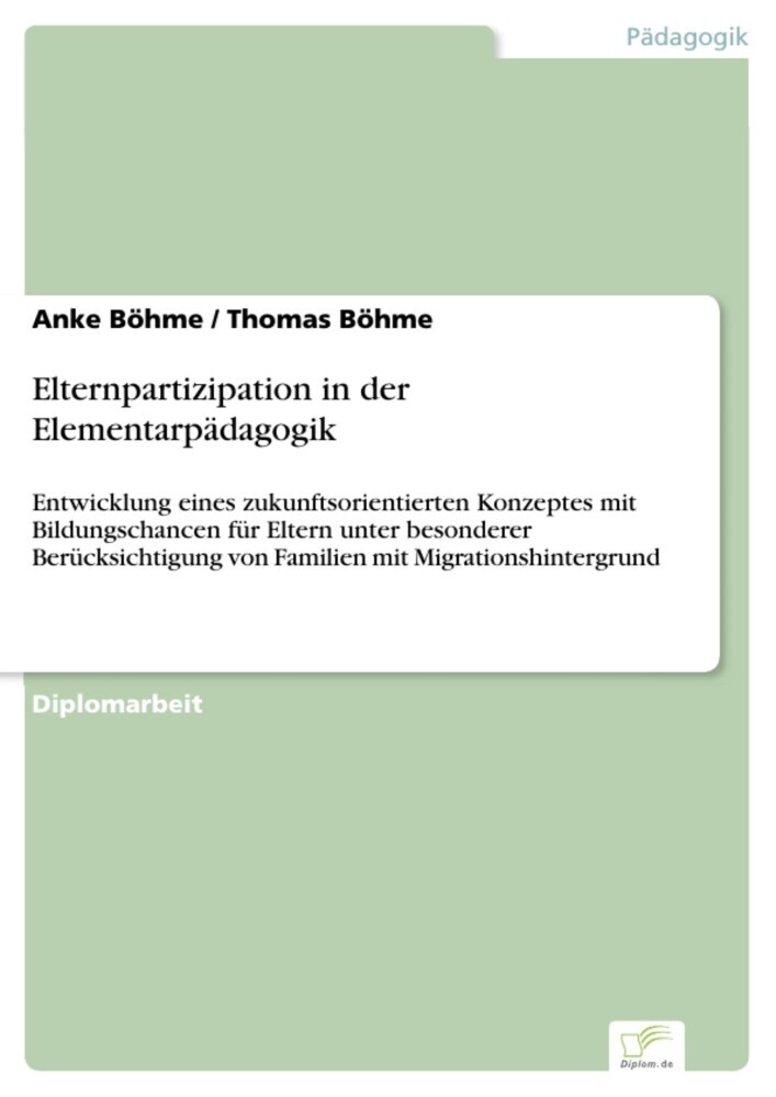Elternpartizipation in der Elementarpädagogik main product photo