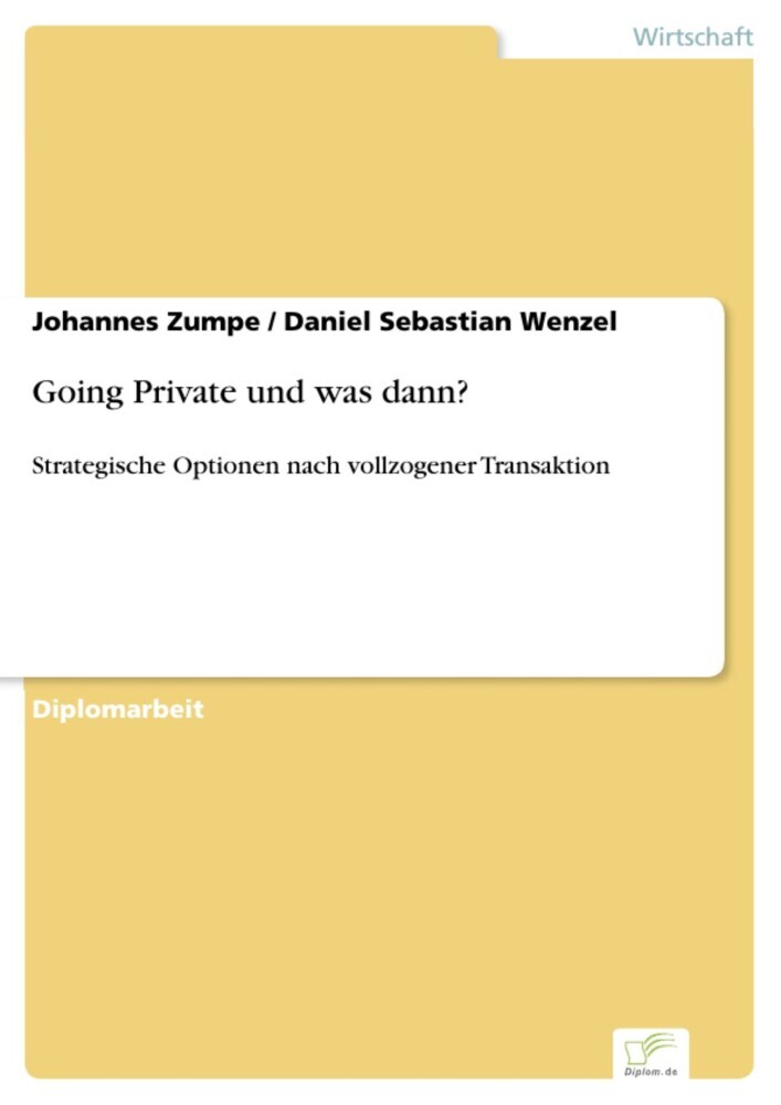 Going Private und was dann? main product photo
