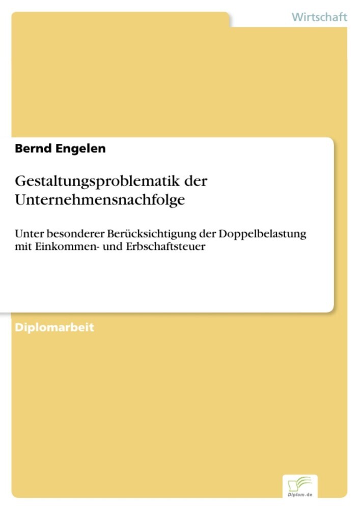 Gestaltungsproblematik der Unternehmensnachfolge main product photo