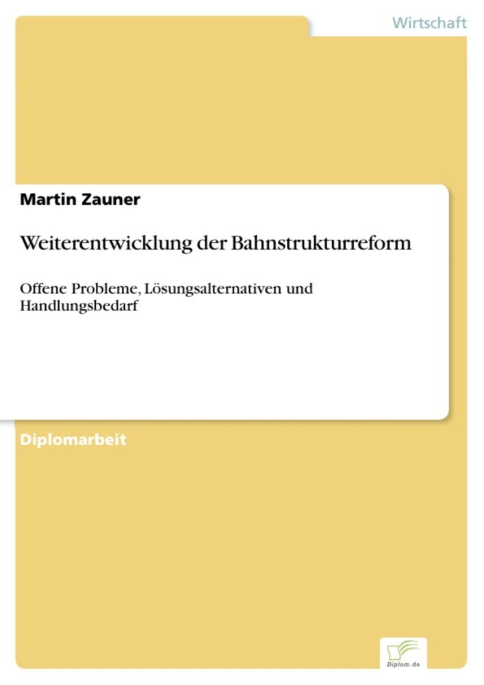 Weiterentwicklung der Bahnstrukturreform main product photo