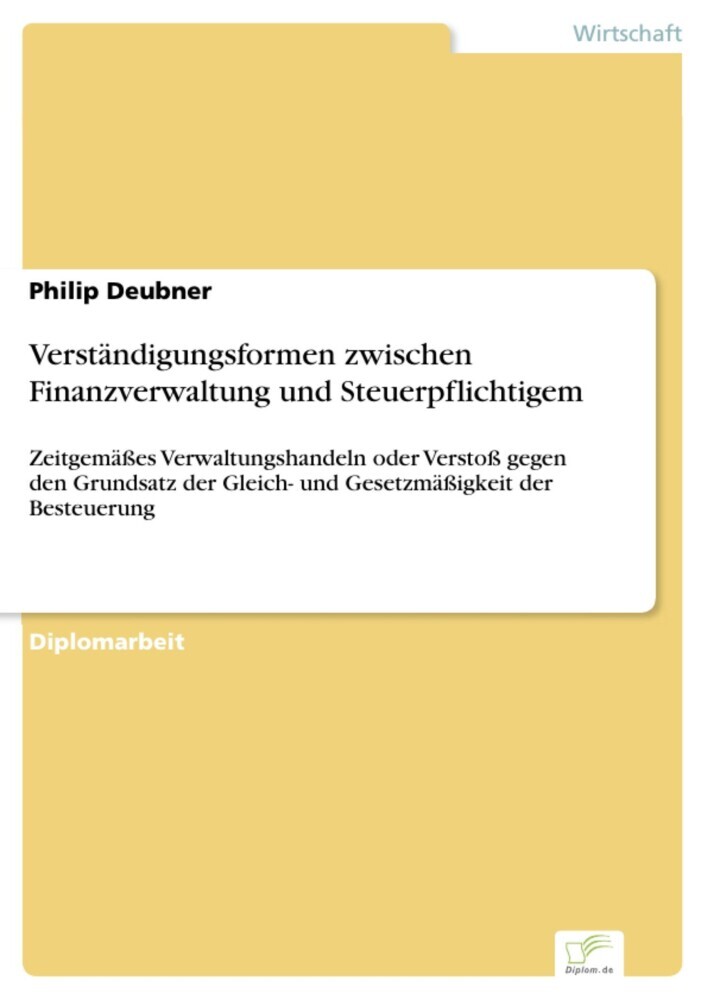 Verständigungsformen zwischen Finanzverwaltung und Steuerpflichtigem main product photo