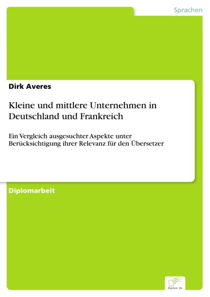 Kleine und mittlere Unternehmen in Deutschland und Frankreich main product photo