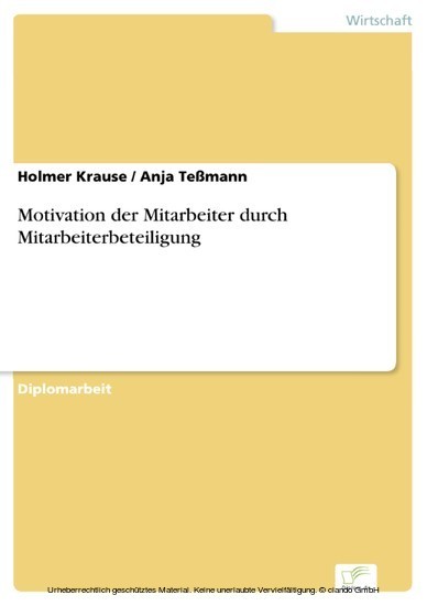 Motivation der Mitarbeiter durch Mitarbeiterbeteiligung main product photo