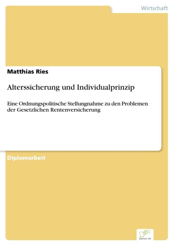 Alterssicherung und Individualprinzip main product photo