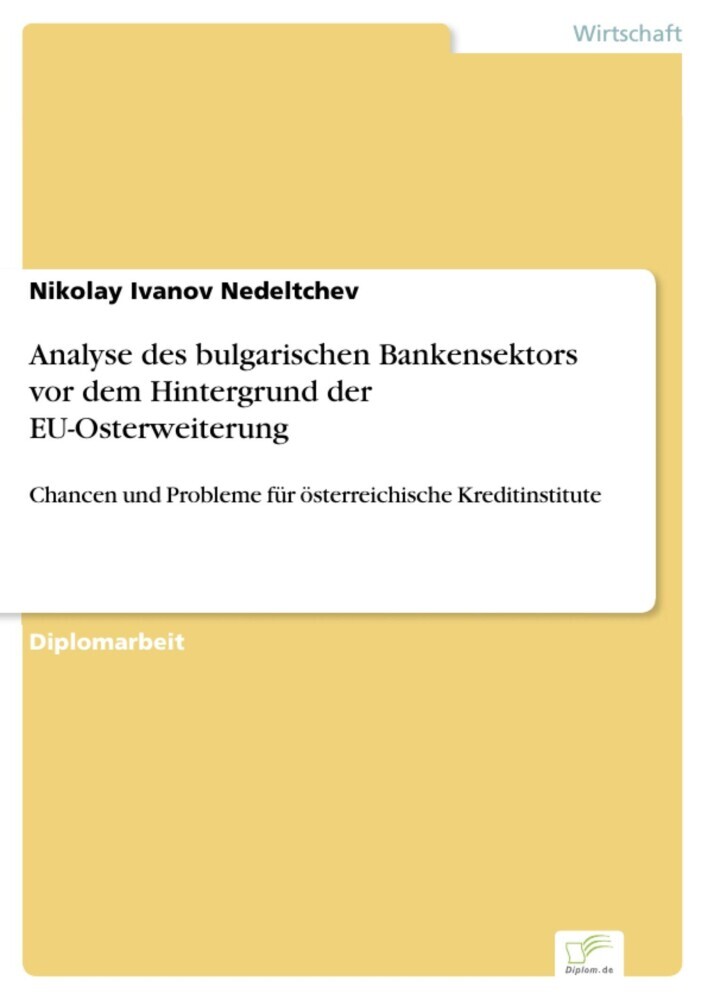 Analyse des bulgarischen Bankensektors vor dem Hintergrund der EU-Osterweiterung main product photo