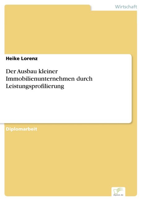 Der Ausbau kleiner Immobilienunternehmen durch Leistungsprofilierung main product photo