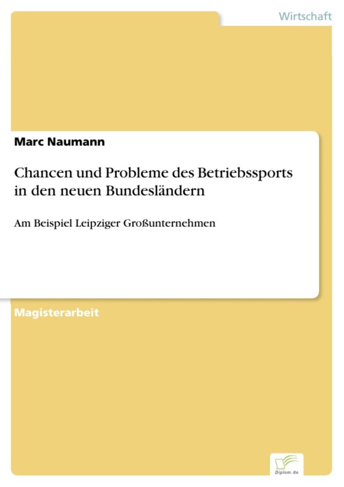 Chancen und Probleme des Betriebssports in den neuen Bundesländern main product photo