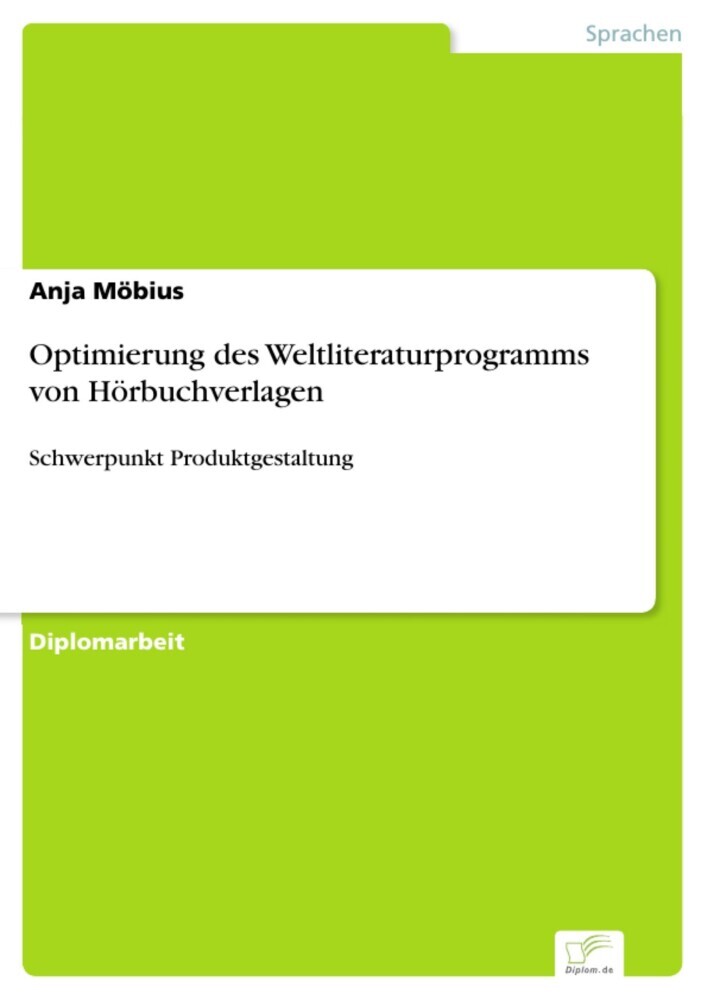 Optimierung des Weltliteraturprogramms von Hörbuchverlagen main product photo