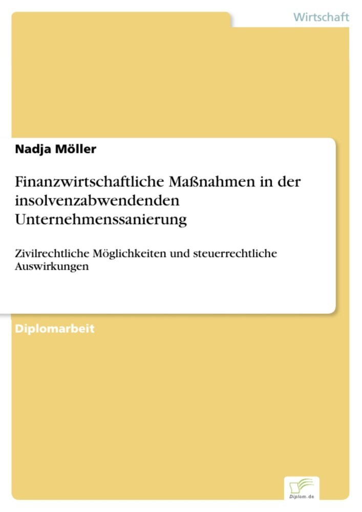 Finanzwirtschaftliche Maßnahmen in der insolvenzabwendenden Unternehmenssanierung main product photo