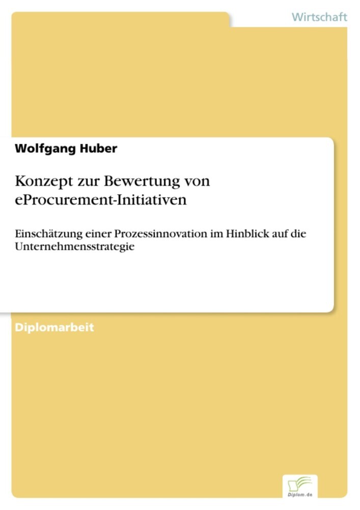 Konzept zur Bewertung von eProcurement-Initiativen main product photo