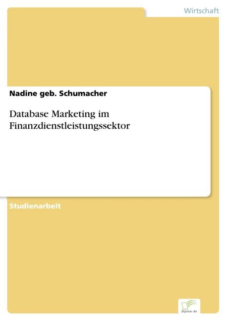 Database Marketing im Finanzdienstleistungssektor main product photo