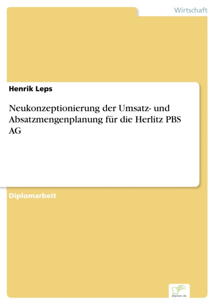 Neukonzeptionierung der Umsatz- und Absatzmengenplanung für die Herlitz PBS AG main product photo