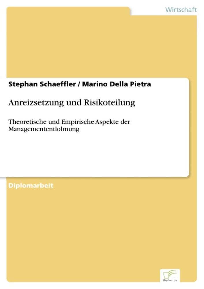 Anreizsetzung und Risikoteilung main product photo