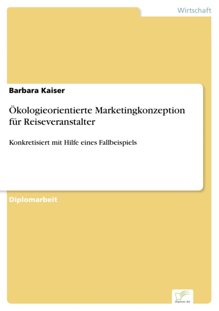 Ökologieorientierte Marketingkonzeption für Reiseveranstalter main product photo