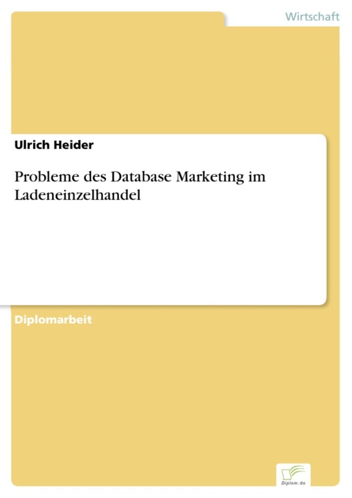 Probleme des Database Marketing im Ladeneinzelhandel main product photo