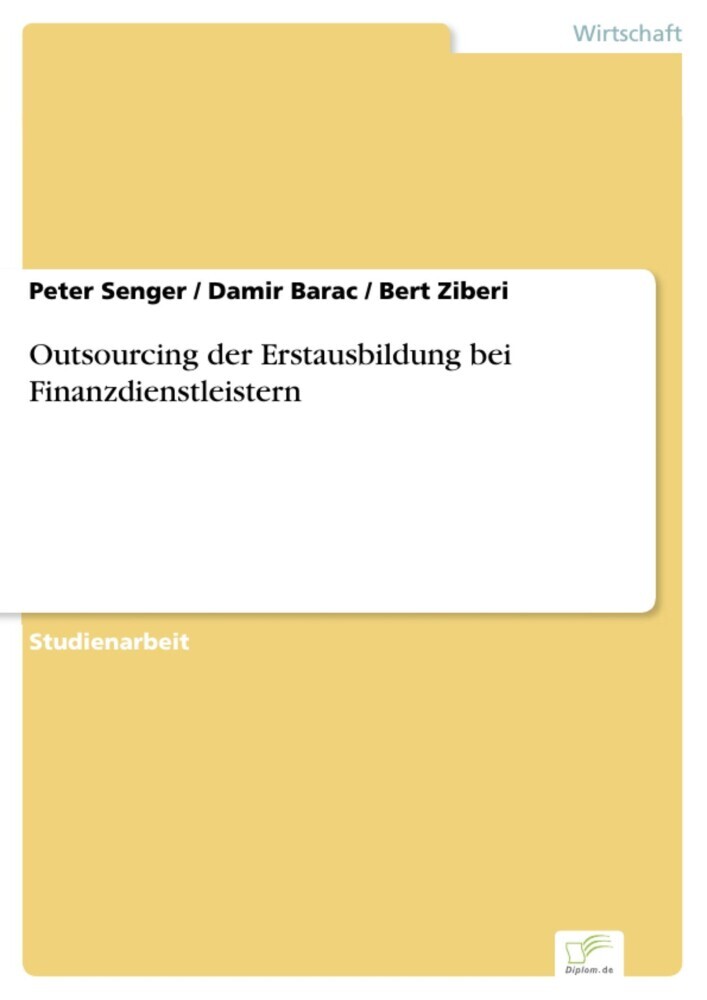 Outsourcing der Erstausbildung bei Finanzdienstleistern main product photo