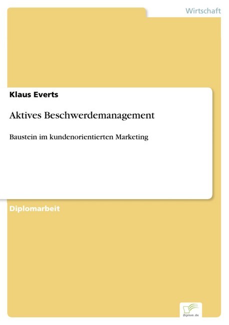 Aktives Beschwerdemanagement main product photo