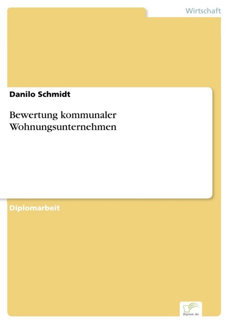 Bewertung kommunaler Wohnungsunternehmen main product photo