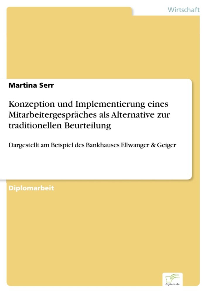 Konzeption und Implementierung eines Mitarbeitergespräches als Alternative zur traditionellen Beurteilung main product photo