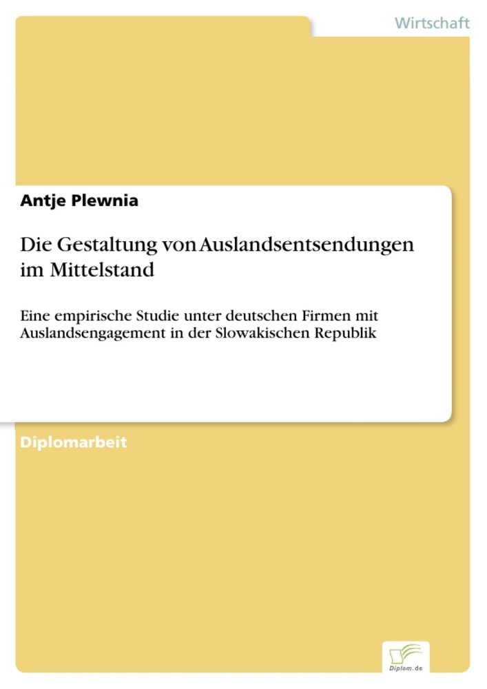 Die Gestaltung von Auslandsentsendungen im Mittelstand main product photo