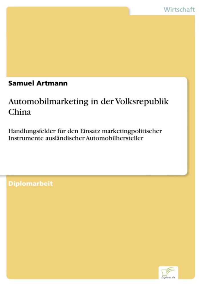 Automobilmarketing in der Volksrepublik China main product photo