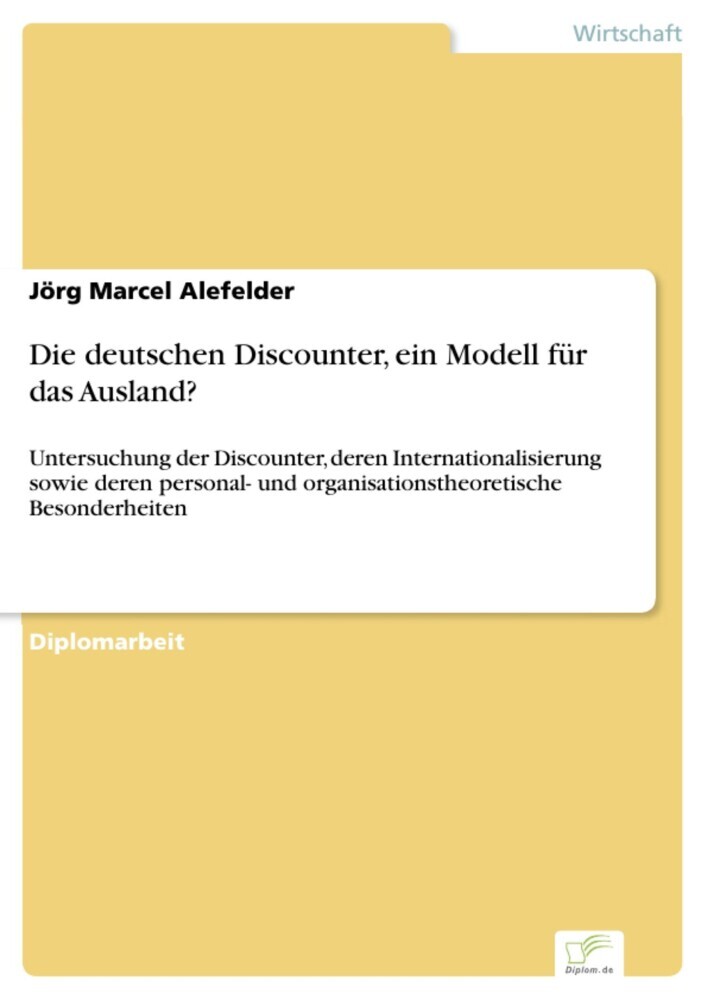 Die deutschen Discounter, ein Modell für das Ausland? main product photo
