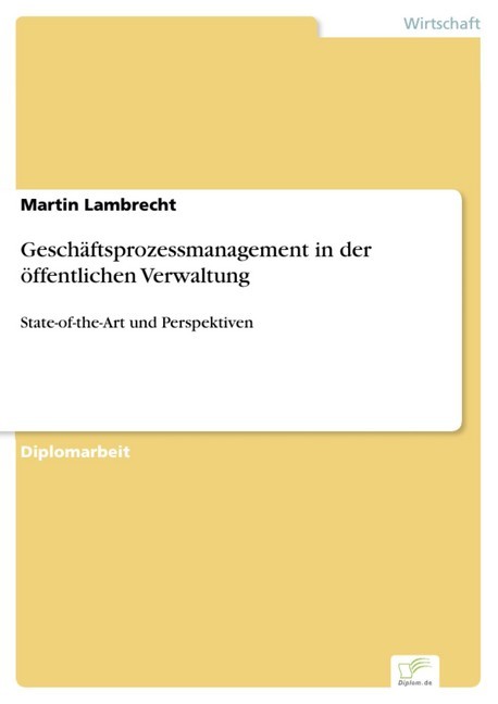 Geschäftsprozessmanagement in der öffentlichen Verwaltung main product photo