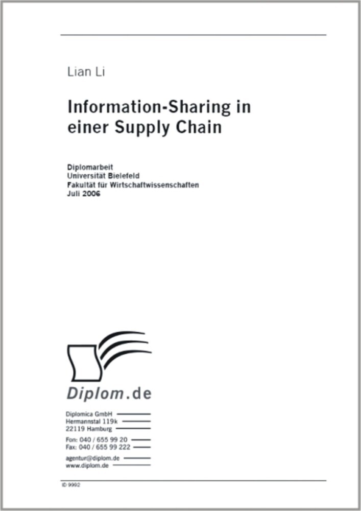 Information-Sharing in einer Supply Chain main product photo