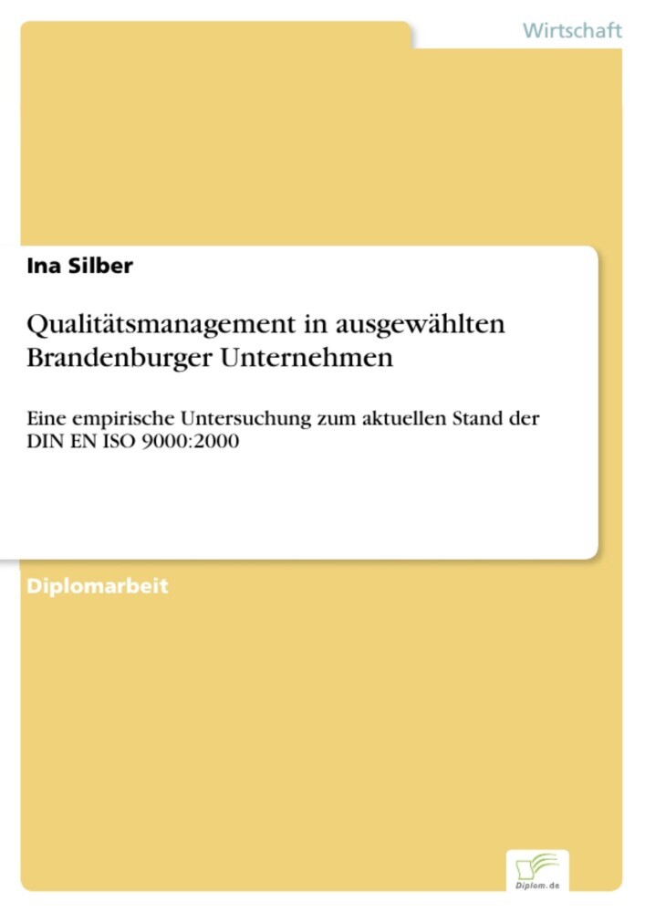 Qualitätsmanagement in ausgewählten Brandenburger Unternehmen main product photo