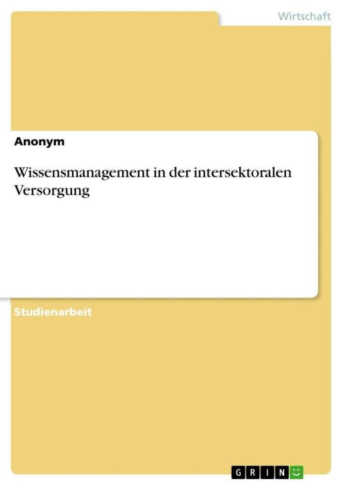 Wissensmanagement in der intersektoralen Versorgung main product photo