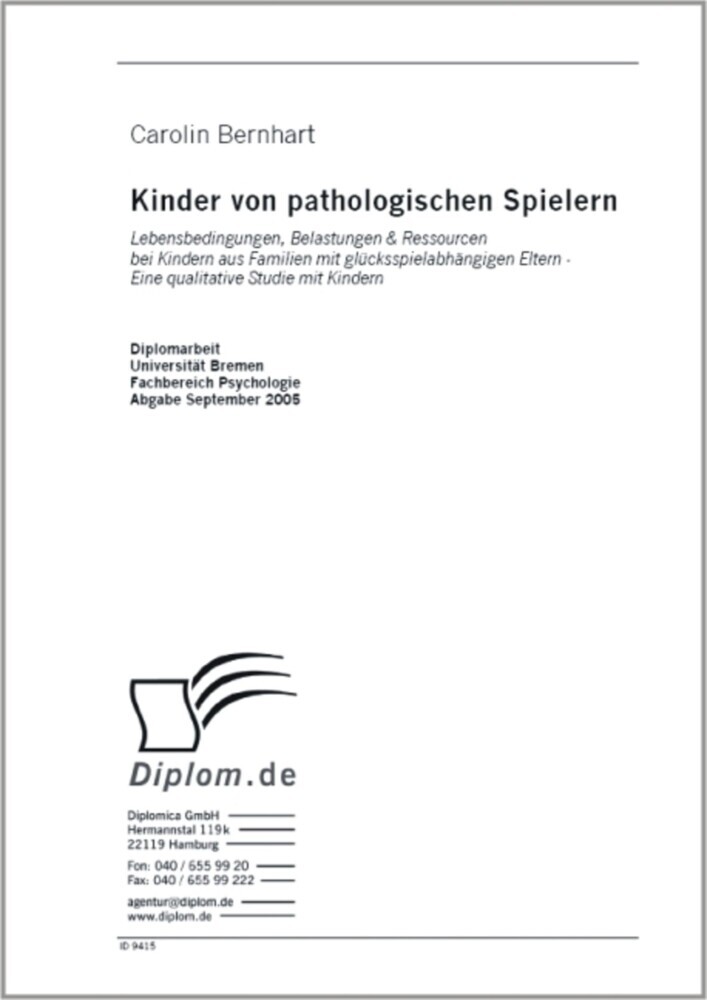 Kinder von pathologischen Spielern main product photo