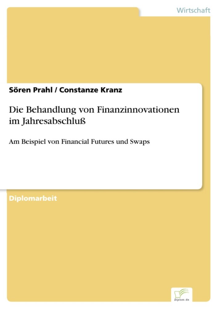 Die Behandlung von Finanzinnovationen im Jahresabschluß main product photo