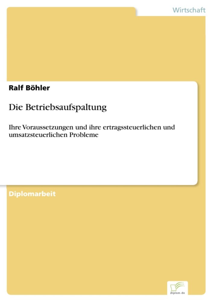 Die Betriebsaufspaltung main product photo