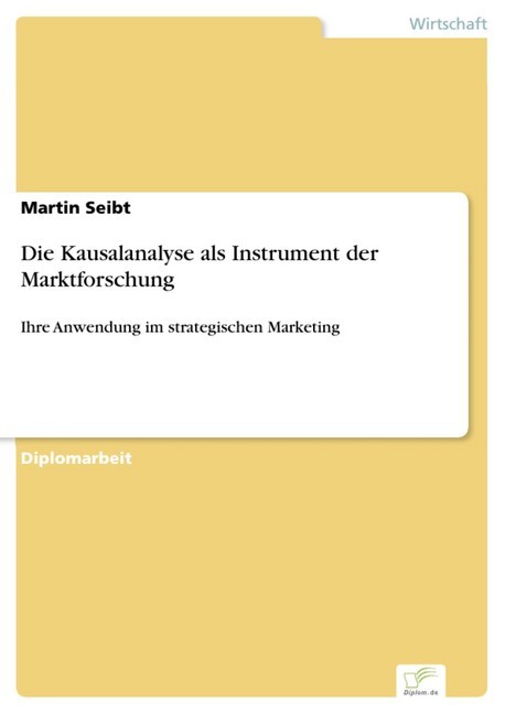 Die Kausalanalyse als Instrument der Marktforschung main product photo