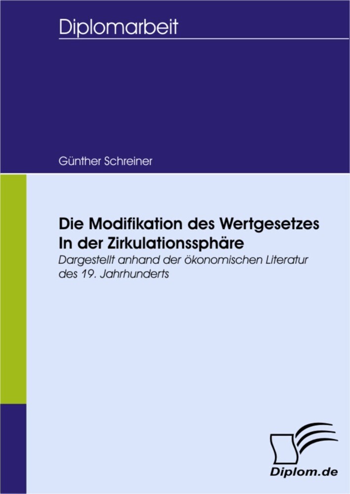 Die Modifikation des Wertgesetzes in der Zirkulationssphäre main product photo