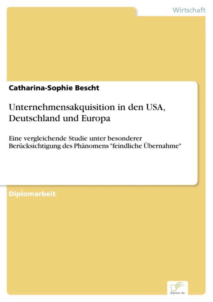 Unternehmensakquisition in den USA, Deutschland und Europa main product photo