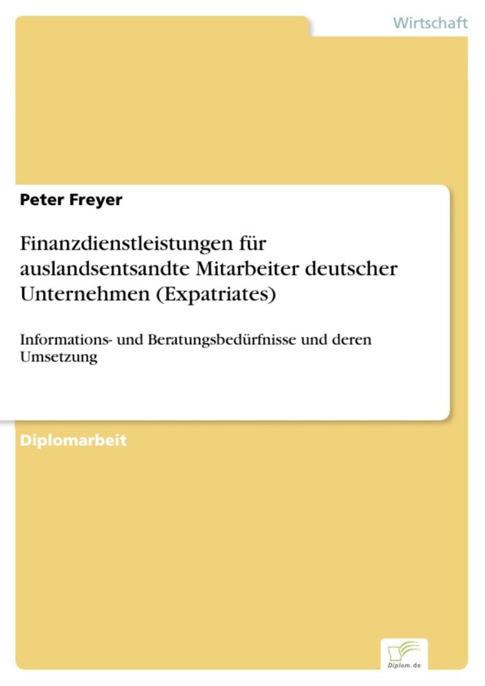 Finanzdienstleistungen für auslandsentsandte Mitarbeiter deutscher Unternehmen (Expatriates) main product photo