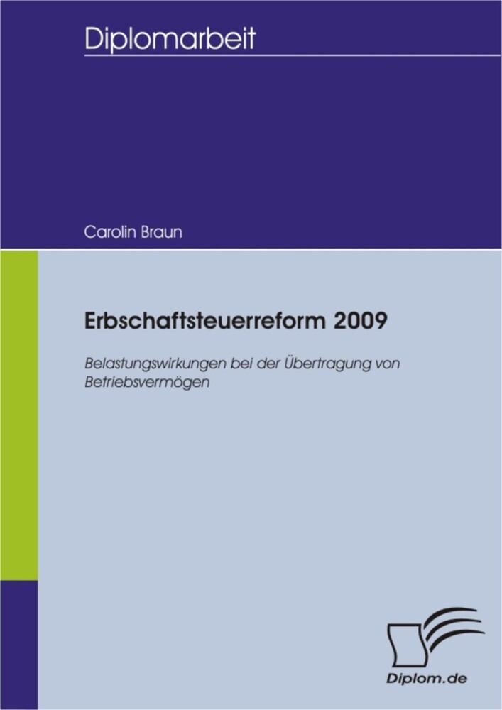 Erbschaftsteuerreform 2009 main product photo