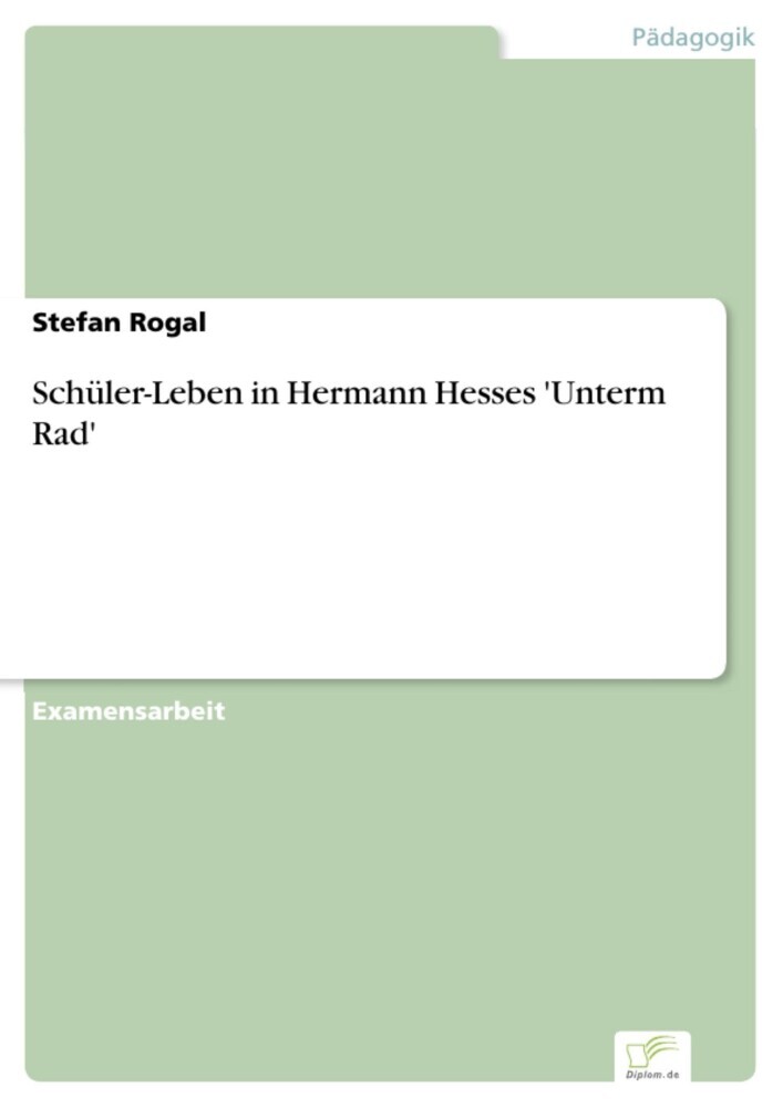 Schüler-Leben in Hermann Hesses 'Unterm Rad' main product photo
